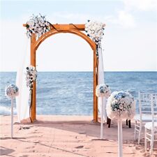 Outdoor 7ft Wooden Garden Arbor Arches Trellis for Wedding Party Climbing Plant picture