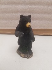 Black Bear Standing on Rear Legs Figurine Resin picture