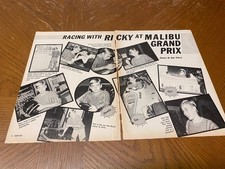 Ricky Schroder teen pinup clipping vintage Racing with Ricky Teen Set Pix Rare picture