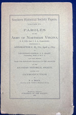 Gen Lee Confederate Surrender Roster Appomattox 1887 First Printing Book picture