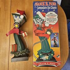 Telco Frank E. Post 1997 Singing Christmas Lamp Post Tested Works - Includes Box picture