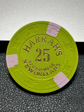 (RARE) $25 HARRAH'S CASINO CHIP POKER CHIP NEW ORLEANS GAMBLING TOKEN CHIP NCV picture