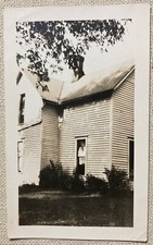Vintage Photo White House Farmhouse Country B&W 4.5