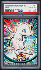 Topps 2000 Pokémon TV Animation Series 3 #151 Mew PSA 10 pop 29 (Blue 1st Print) picture