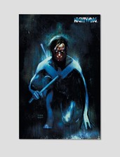 Nightwing Midnight Guardian Premium Giclee Print Poster 11x17 DC Comics Wall Art picture