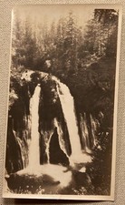 Vintage Photo McArthur Burney Falls Shasta County California B&W 5.5