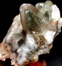 254g Raw Skeletal Quartz Red Calcite&Phosphorous iron ore Inner Mongolia  u251 picture