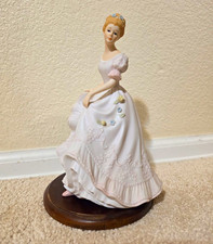HOMCO Masterpiece Porcelain Lady Caroline Figurine 1993 Signed Miyama Base picture