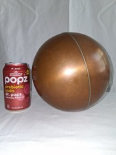 Copper Sphere Globe Ball orb X Large Vtg 2 lb 5oz 25