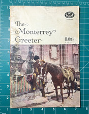 The Monterrey Greeter Travel Booklet w/ Fold-Out Map, March 1937, Mexico picture
