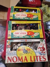 vintage Christmas tree lights MCM Gay AndNoma lights original box Lot Of 3 Read picture