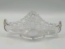 Vintage EAPG Clear Glass Olive Relish Serving Dish picture