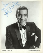 FORMER CHILD ACTOR, DANCER, SINGER, ENTERTAINER SAMMY DAVIS Jr, SIGNED PHOTO picture