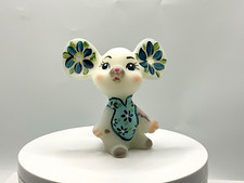 Fenton Milk Glass Hand Painted One of a Kind  Mouse by Melissa Caplinger picture