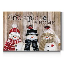 Renditions Gallery Snowplace Like Home Canvas 32 in H x 48 in W picture