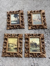 MCM Vintage Turner Mfg (?) Venice Scenes  Framed Antonio Visentini Prints Framed picture