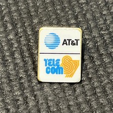 Vintage AT&T Logo Lapel Hat Lapel Pin Telecom P8263 picture