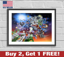 Transformers G1 Box Battle Artwork Poster 18