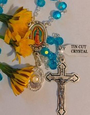 beautiful rosary with free relic medal from Garabandal 6mm beads picture