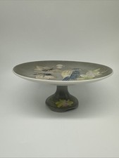 Vintage Kipper & Mann Moriage Handpainted Porcelain Pedestal Plate picture