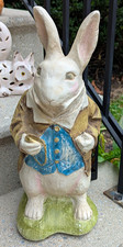 Vtg '98 White Rabbit Garden Statue Alice in Wonderland House Parts Inc R Shipman picture