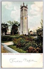 Keney Memorial Tower Hartford Connecticut Antique Postcard picture