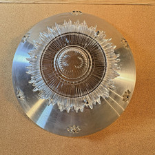 Vintage Mid-Century Modern Spun Aluminum Light Shade – Atomic Starburst Design picture