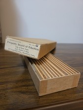 Vintage Mid-century NYC Board Of Education Dozen Box Set Wooden Rulers MISPRINT picture