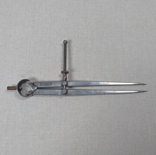 VTG L.S. Starrett Co. 8 in. Leg Divider Spring Caliper Drafting Tool Made in USA picture