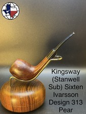 Vintage Kingsway (Stanwell Sub) Sixten Ivarsson Design 313 Pear Tobacco Pipe picture