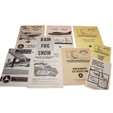 VTG 1970s General Aviation Private Aircraft Airplane booklets pamphlets lot of 9 picture
