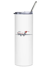 Canadair Challenger 600 Stainless Steel Water Tumbler with straw - 20oz. picture