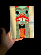 VTG 1988 Santa Fe Art Tile Beaver Totem 6”x8” KWAKUITL Arius Hand Painted Rare picture