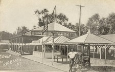 Midway At Rye Beach NY Playland Postcard Early 1900s Westchester County picture