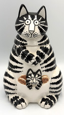 Vintage B Kliban Momcat Cat Cookie Jar Mom Kitten Pouch Sigma Tastesetter Japan picture