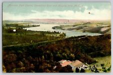Mountain Park Casino Connecticut River and Holyoke MA From Mt Tom Postcard 1910s picture