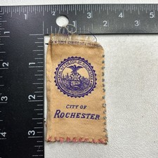 Vtg c 1910s CITY OF ROCHESTER Egyptienne Luxury Cigarette Silk 592T picture