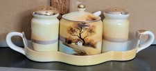 Vintage Made In Japan Condiment Set With Tray picture
