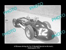 Motor Racing Photo Al Herman Bardahl Special Car 1956 Indy 1 Old Historic Photo picture