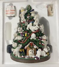 Danbury Mint BICHON FRISE Christmas Tree Lighted Holiday Decoration Excellent picture
