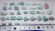 39pices 147Ct beautiful Natural bluish green color Tourmaline punch crystal  picture