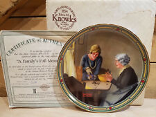 New Norman Rockwell A Family's Full Measure Collectors Plate 1985 - Swanky Barn picture