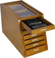 Collector's Knife Display Case Tool Storage Holder Cabinet Drawers Pocket picture