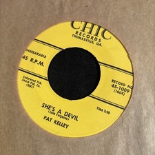 PAT KELLY She’s A Devil/ The Stranger Dressed In Black 45 CHIC Cl To NM picture