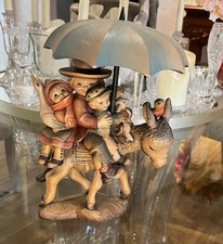 VNTG ANRI Juan Ferrandiz 10.5” Riding Through The Rain Signed W/Lire Sticker picture