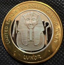 ⭐️LUXOR HOTEL & CASINO Limited Edition 999% .6 Oz Pure Silver Strke Center⭐️ picture