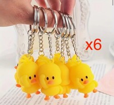 Rubber Duck Keychain Cute Funny Birthday Party Gift Jeep Lot x6 (Six) picture