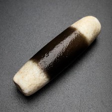 Rare Tibetan Buddhism Agate 1 Line Totem Dzi Bead Amulet Necklace Pendant Z3692 picture