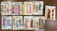 Lot of 9 Vintage 1970s 1980s McCall's Sewing Patterns Cut Complete All Pieces Pr picture