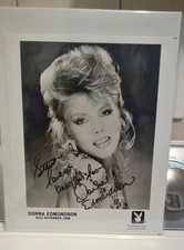 DONNA EDMONDSON SIGNED 8 X 10 PHOTO PLAYBOY PROMO NOVEMBER 1986 Steve playmate picture